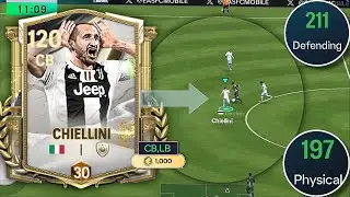 115 Ovr GIORGIO CHIELLINI Card Review - The Best CB+LB In FC mobile 🧱🔥 
