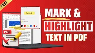 How to Mark and Highlight Text in a PDF | Highlight PDF Easily on Windows #pdfediting