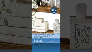 QEEIG Bathroom Floating Shelves for Wall Mounted Shelf Over Toilet... (cont.)
