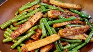 How to Make TOFU TASTE BETTER than Meat! Long Bean & Beancurd in Garlic Shrimp Sauce Recipe 豆干长豆