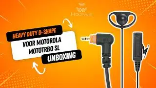 Hoornie Heavy Duty D-Shape Headset voor Motorola MOTOTRBO SL1600, SL2600 & SL4000 | #unboxingvideo
