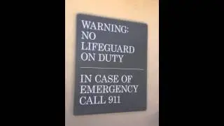 No Lifeguard on Duty Sign
