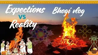 Bhogi Expections  VS  Reality ll  City girl from Village ll Telugu vlogs in 2k26!!