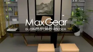MaxGear Acrylic Business Card Holder for Desk