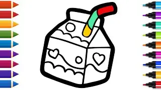 How to Draw a Milk Carton | Step by Step Easy