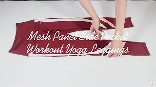 Mesh Panel Side Pocket Workout Yoga Leggings | Yoga Pants Manufacturer
