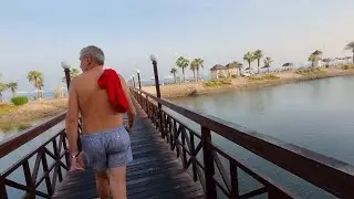 The Cove Rotana Resort 5*🏝 Го на пляж в 7 утра  Что едим на завтрак 🍉🍍 Серёгу любят все кошки 🐈