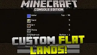 Minecraft Xbox & Playstation: Custom Flat Lands Coming to Console! | New Info