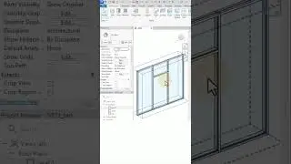 Как разместить двери на навесных стенах в #revit #revittutorial #architecture