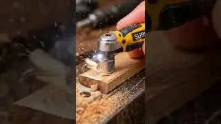 World&rsquo;s Smallest Wood Chisel Machine Cutting Wood! Mini Tool Power 🔥🛠️