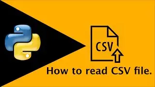 How to read CSV file using python3.6