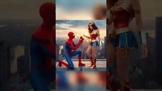 Spiderman vs Wonder Woman and Superman Friends love Story। #shorts #shortvideo #youtubeshorts #video