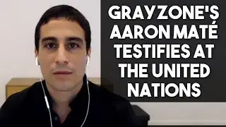 The Grayzone's Aaron Mat&eacute; testifies at UN on OPCW Syria cover-up