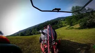 Fertilizing hay field