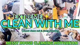 *EXTREME* CLEANING MOTIVATION | SUMMER SPEED CLEANING | MESSY HOUSE CLEAN WITH ME + DECLUTTERING