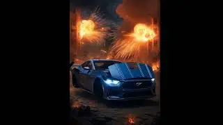mustang car transformer change car robot