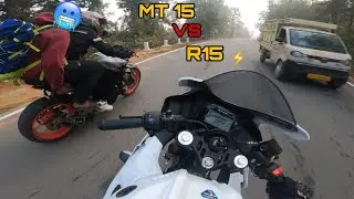 R15 v4 vs Mt15 vs r15m v4 chaiturgarh ride full leane crazy ride 💥⚡️