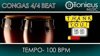 CONGAS 4/4 BEAT 100 BPM | 12 TONICUS MUSIC