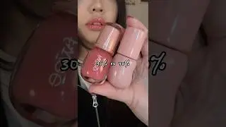 30% vs 70% ??? what&rsquo;s going on 🤔  #makeup #makeupreview #lipgloss #shorts