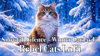 【Lo-Fi Relax/Sleep Music】Snowfall Silence &ndash; Winter Cat Lo-Fi