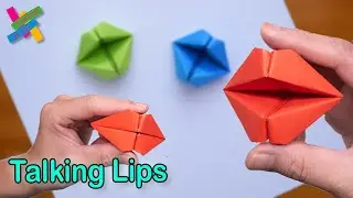 How to fold paper LIPS | DIY Origami | How to make a talking lips | Fold Tutorial