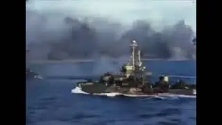 The naval bombardment of Iwo Jima  February, 1945