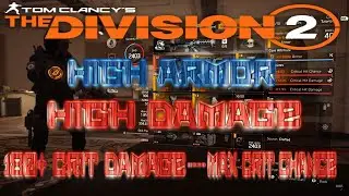 The Division 2--Armor Damage Build!  180+ Crit Damage Max Crit Chance!