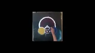 🌸 सुंदर देवी रांगोळी | Easy Rangoli Design for Festival#trending#viral#video#shots#youtubeshorts#art