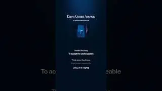 Dawn Comes Anyway