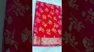 Fabric &ndash; Soft GeorgetteColor &ndash; Red (also available in Green & Orange). Price &ndash; ₹1049/- only✨