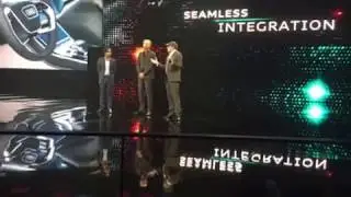 Kunal Nayyar introduces Mattijs van Tuijl, Audi designer interior and chief designer, Marc Lichte