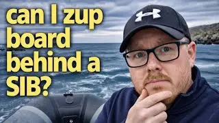 ZUP board behind an inflatable boat?! 