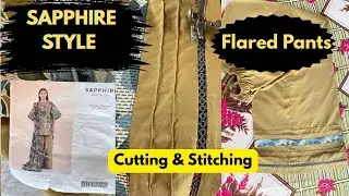 Beautiful  Flared Pants || Trendy Design Tutorial ||  Cutting & Stitching✨