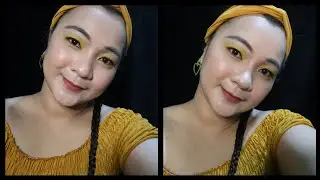 Mustard Yellow Eyelook / 🌻Summer Makeup /Using Beauty Glazed Eye Shadow Palletes / #EhmdeGuzman