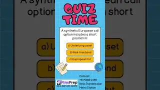 📈Day 12: Synthetic European Call Option! #cfa #frm #finance #study #quiz #investing #options #du
