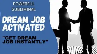 Manifest Dream Job Fast 💼 | Powerful Subliminal to Attract Your Perfect Career | #jobsubliminal