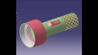 Torch design in CATIA.