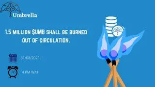 1.5 million $UMB shall be burned