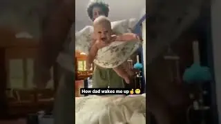 How Dad Wake Up Baby Like 🦋Butterfly | So Cute Moment Ever🥺🥰 #bestmoments