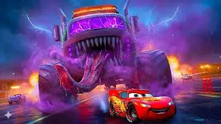 Big & Small vs Epic Escape McQueen VS EVIL ZOMBIE POLICE CAR MONSTER Cars Eater BeamNG Horror Story