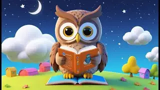 Owl Reads Books on Floating Clouds 🦉📚☁️ | 3D Animated Nursery Rhyme | Fun Learning Song for Kids
