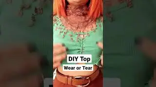 Diy Top from an old top #diytop #streetstyle #fairycore #diyhacks #stylingtips #streetstyle