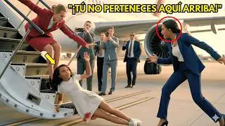 Caos en aerol&iacute;nea: azafata empuja a la hija negra de un millonario al abordar
