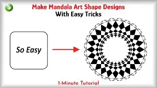 Create Mandala Shape Design in Coreldraw | Mandala Art Designs | CorelwaliSarkar