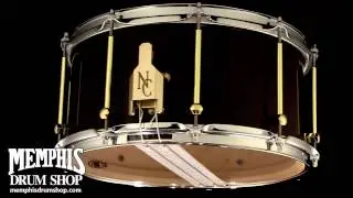Noble & Cooley 14 x 7 SS Classic Maple Snare Drum - Black Gloss - 360