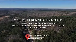 Margaret Kenworthy Estate - 199+/- Total Acres - 1,760 SF Southern Charm Home