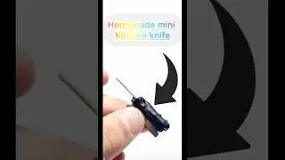 How to make a mini kitchen knife #diy #kitchen #knife #easy #homemade #crazy #mini #miniature#shorts