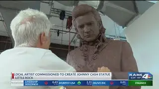 Arkansas artist Kevin Kresse creating statue of country music icon Johnny Cash