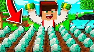 ZROBIŁEM SEKRETNĄ FARMĘ DIAMENTÓW I ZOSTAJE BOGACZEM 🤑 W MINECRAFT?! GPLAY & LUMI
