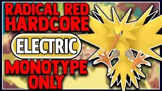 POKEMON RADICAL RED 4.0 HARDCORE MODE BUT I ONLY USE ELECTRIC TYPE POKEMON
